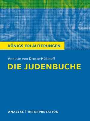 cover image of Die Judenbuche. Königs Erläuterungen.